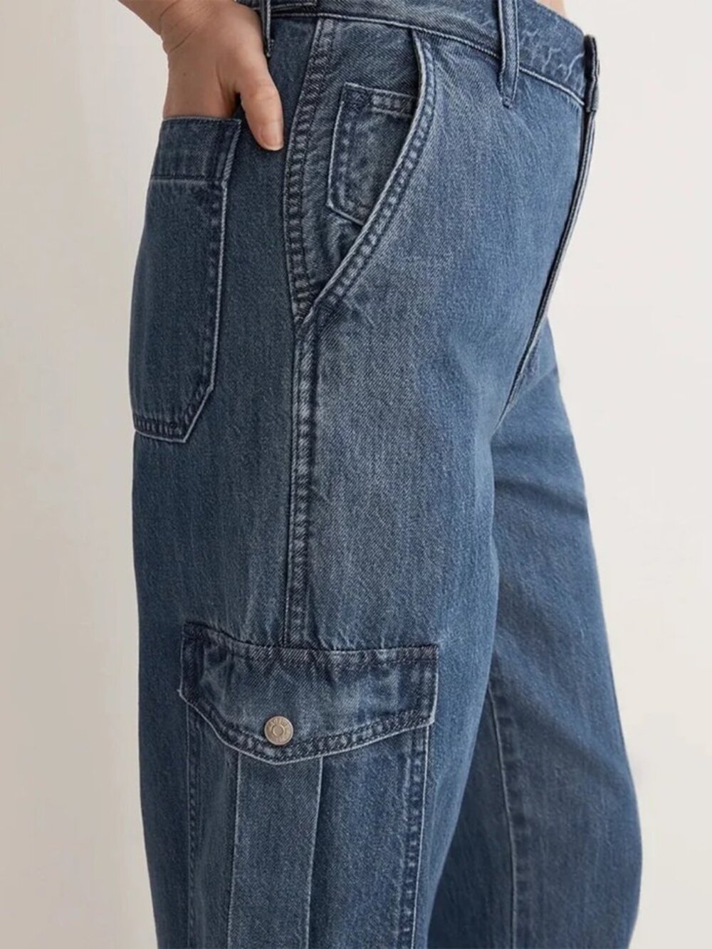 Madewell Cargo Jogger Jeans Size 24 - Picture 5 of 10